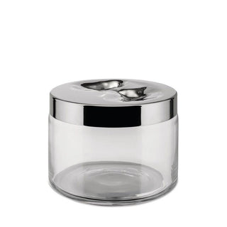 Alessi LC20 Carmeta glass biscuit box with lid in steel - Buy now on ShopDecor - Discover the best products by ALESSI design