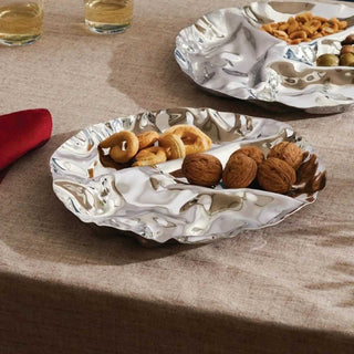 Alessi LC13 Pepa three-section hors-d'oeuvre dish in steel - Buy now on ShopDecor - Discover the best products by ALESSI design