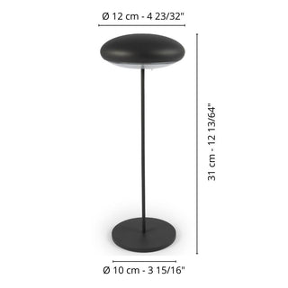 Broggi Nuvola portable table lamp anthracite