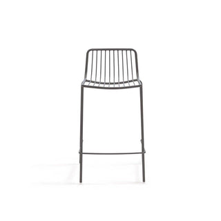 Pedrali Nolita 3657 garden stool with seat H.65 cm. Pedrali Anthracite grey GA - Buy now on ShopDecor - Discover the best products by PEDRALI design