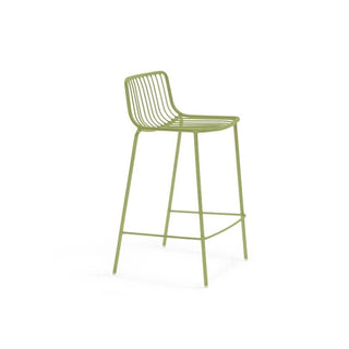 Pedrali Nolita 3657 garden stool with seat H.65 cm. Pedrali Green VE100 - Buy now on ShopDecor - Discover the best products by PEDRALI design