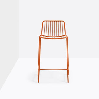 Pedrali Nolita 3657 garden stool with seat H.65 cm. Pedrali Orange AR500E - Buy now on ShopDecor - Discover the best products by PEDRALI design