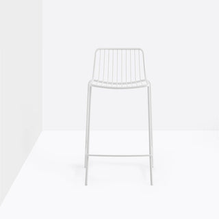 Pedrali Nolita 3657 garden stool with seat H.65 cm. White - Buy now on ShopDecor - Discover the best products by PEDRALI design