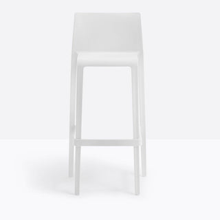Pedrali Volt 678 stool for outdoor use with seat H.76 cm. White - Buy now on ShopDecor - Discover the best products by PEDRALI design