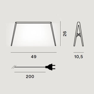 Foscarini Bridge 1 LED table lamp 49 cm. - Buy now on ShopDecor - Discover the best products by FOSCARINI design