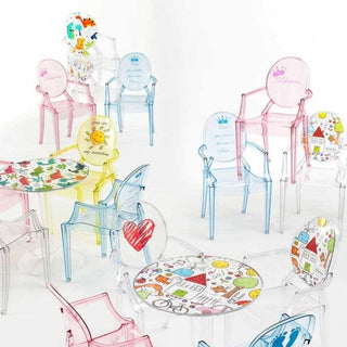 Kartell Lou Lou Ghost Special Edition armchair for children with dinosaur - Buy now on ShopDecor - Discover the best products by KARTELL design