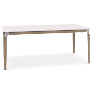 Magis Steelwood Table 180x90 cm. Magis Natural beech/White - Buy now on ShopDecor - Discover the best products by MAGIS design