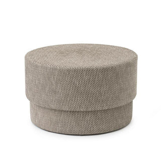 Normann Copenhagen Silo Medium upholstery pouf in fabric diam. 70 cm. Normann Copenhagen Silo Dusty Brown/Albagia 214 - Buy now on ShopDecor - Discover the best products by NORMANN COPENHAGEN design