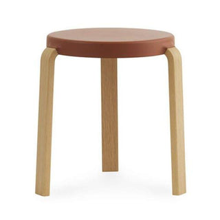 Normann Copenhagen Tap polypropylene stool with oak legs h. 43 cm. Normann Copenhagen Tap Caramel - Buy now on ShopDecor - Discover the best products by NORMANN COPENHAGEN design