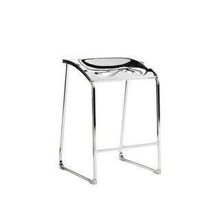 Pedrali Arod 500 steel stool with seat H.65 cm. Chrome - Buy now on ShopDecor - Discover the best products by PEDRALI design