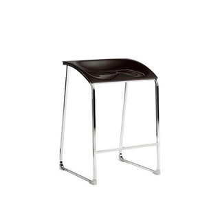 Pedrali Arod 500 steel stool with seat H.65 cm. Black - Buy now on ShopDecor - Discover the best products by PEDRALI design