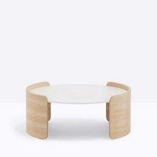 Pedrali Parenthesis P10005 coffee table diam.73 cm. in white solid laminate - Buy now on ShopDecor - Discover the best products by PEDRALI design