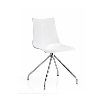 Scab Zebra Antishock revolving chair on trestle glossy white - Buy now on ShopDecor - Discover the best products by SCAB design