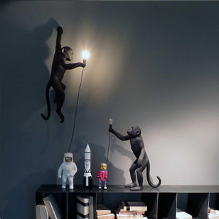 Seletti Monkey Lamp Standing table lamp black - Buy now on ShopDecor - Discover the best products by SELETTI design