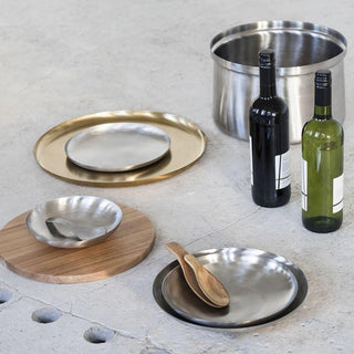 Serax Table Accessories plate L brushed steel - Buy now on ShopDecor - Discover the best products by SERAX design