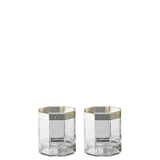 Versace meets Rosenthal Medusa Set of 2 Whisky tumbler Gold - Buy now on ShopDecor - Discover the best products by VERSACE HOME design